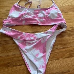 Pink and White Bikini